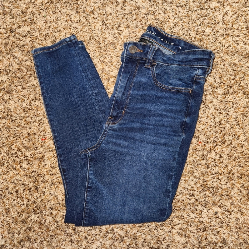 American Eagle Next Level Stretch Highest Rise Jegging Crop Size 6 Short